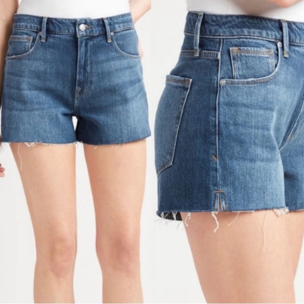 🎁NWT Good American Jean Shorts #GC0S991C- Size: 8/29